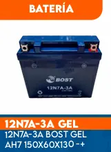 BATERIA 12N7A-3A BOST GEL AH7 150X60X130 - +