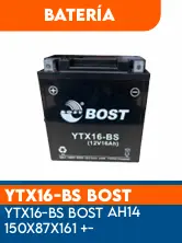 BATERIA YTX16-BS BOST AH14 150X87X161 + -