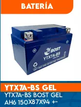 BATERIA YTX7A-BS BOST GEL AH7 150X87X94 + -