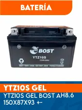BATERIA YTZ10S GEL BOST AH8.6 150X87X93 + -