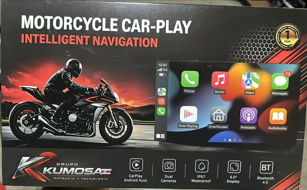 Car Play Kumosa 6 Pulgadas (Desmontable)