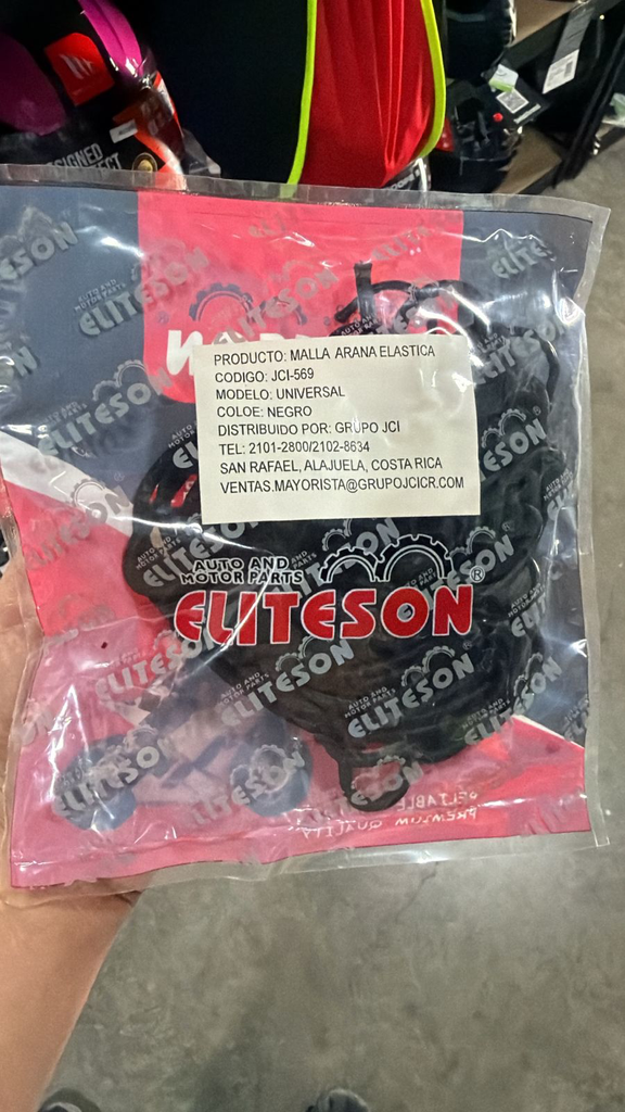 Malla araña elastica 