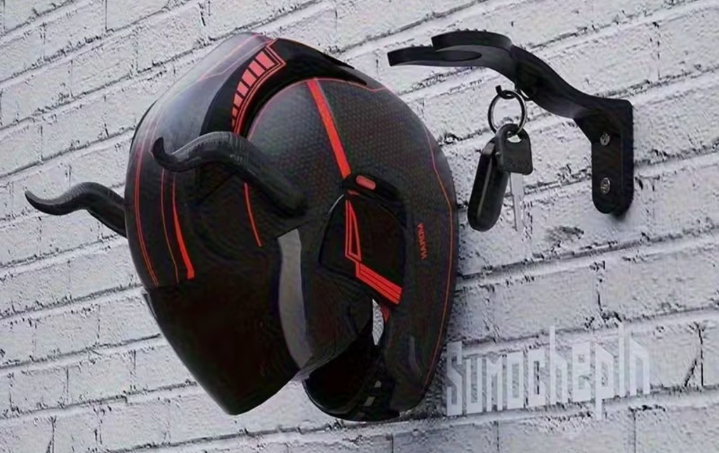Soporte de casco de moto 